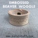 Image of Beaver Scouts Embossed Woggle | www.burntstuff.com Beaver Scouts Embossed Woggle image