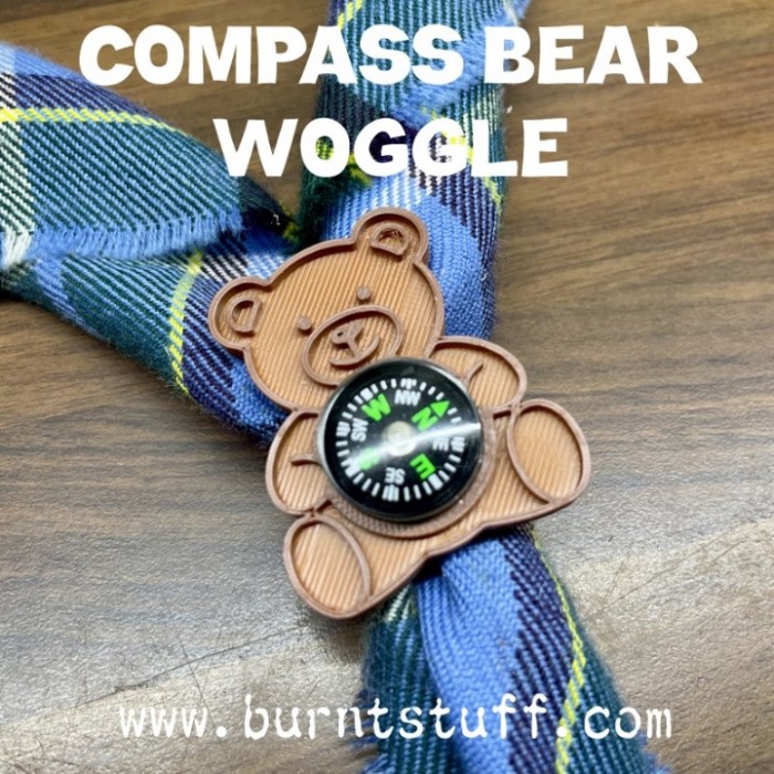 3D Woggle - Compass Bear Woggle