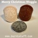 Embossed Merry Christmas Woggle