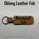 Oblong Leather Key Fob image