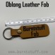 Oblong Leather Key Fob image