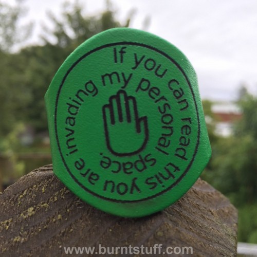 Image of Personal Space Woggle | www.burntstuff.com Personal Space Woggle image
