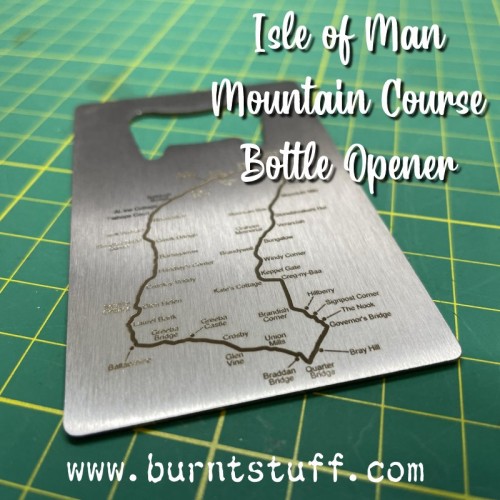Image of Isle of Man Mountain Course Bottle Opener | www.burntstuff.com Isle of Man Mountain Course Bottle Opener image