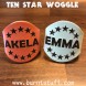 Image of Ten Star Woggle | www.burntstuff.com Ten Star Woggle All Scouting Products, All Woggles, Custom Woggles, Beaver Woggles, Cub Woggles, Scout Woggles, Leader Woggles, Explorer Woggles, Squirrel Woggles image