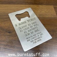 Manx Toast Card Bottle Opener Manx Toast Card Bottle Opener