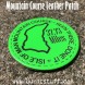 Image of Mountain Course Leather Patch | www.burntstuff.com Mountain Course Leather Patch Manx Stuff, Other Stuff image