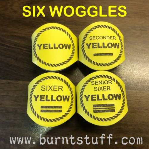 Image of Six Woggles | www.burntstuff.com Six Woggles All Scouting Products, All Woggles, Cub Woggles image