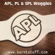 Image of APL, PL & SPL Woggle - Angled | www.burntstuff.com APL, PL & SPL Woggle - Angled All Scouting Products, All Woggles, Scout Woggles image