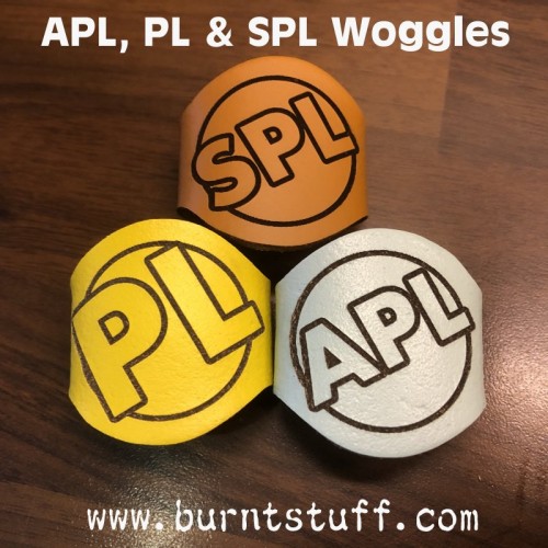 Image of APL, PL & SPL Woggle - Angled | www.burntstuff.com APL, PL & SPL Woggle - Angled All Scouting Products, All Woggles, Scout Woggles image