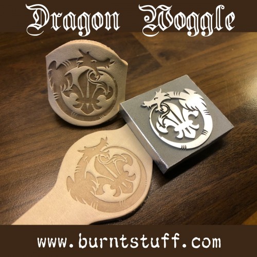 Image of Embossed Dragon Woggle | www.burntstuff.com Embossed Dragon Woggle All Scouting Products, All Woggles, Beaver Woggles, Cub Woggles, Scout Woggles, Leader Woggles, Explorer Woggles, Novelty Woggles, Embossed Woggles image