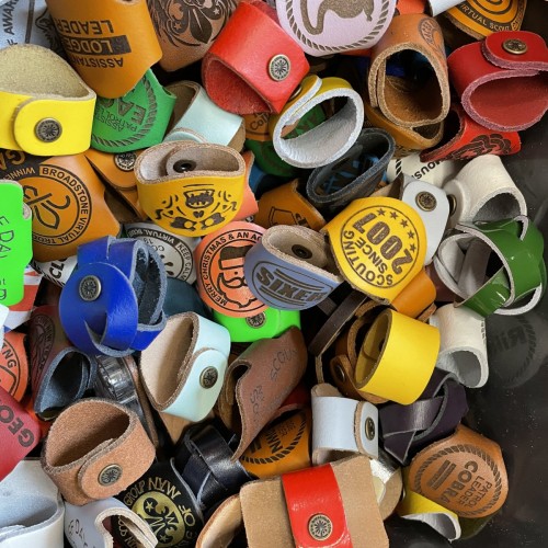 Image of Lucky Dip Woggles (7) | www.burntstuff.com Lucky Dip Woggles (7) Beaver Woggles, Cub Woggles, Scout Woggles, Leader Woggles, Explorer Woggles, Novelty Woggles image