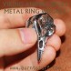 Image of Metal Viking Animal Skull Ring Woggle | www.burntstuff.com Metal Viking Animal Skull Ring Woggle image