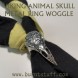 Image of Metal Viking Animal Skull Ring Woggle | www.burntstuff.com Metal Viking Animal Skull Ring Woggle image