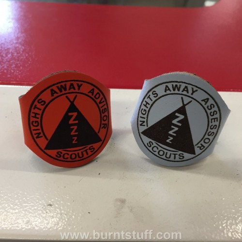 Image of Nights Away Advisor Woggle | www.burntstuff.com Nights Away Advisor Woggle All Scouting Products, All Woggles, Leader Woggles image