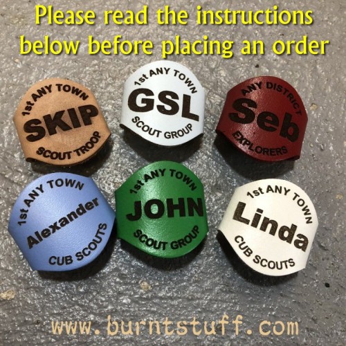 Personalised Group Woggle All Scouting Products, All Woggles, Custom Woggles, Leader Woggles image