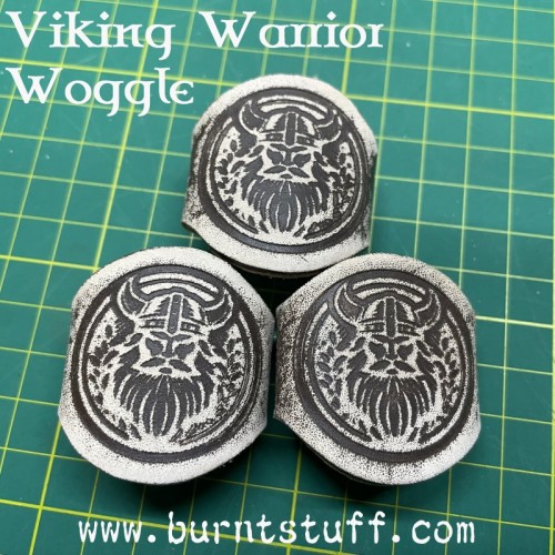 Image of Viking Warrior Embossed Woggle | www.burntstuff.com Viking Warrior Embossed Woggle image