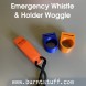 Image of Emergency Whistle & Holder Woggle | www.burntstuff.com Emergency Whistle & Holder Woggle image