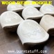 Image of Wood Bead Woggle - Embossed | www.burntstuff.com Wood Bead Woggle - Embossed image