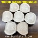 Image of Wood Bead Woggle - Embossed | www.burntstuff.com Wood Bead Woggle - Embossed image
