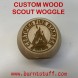 Custom Wood Scout Woggle All Scouting Products, All Woggles, Custom Woggles, Leader Woggles image