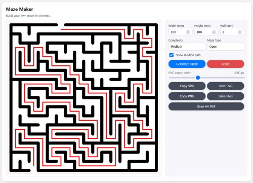 Maze preview